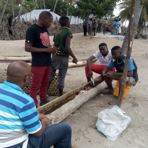 Local fishermen and villagers